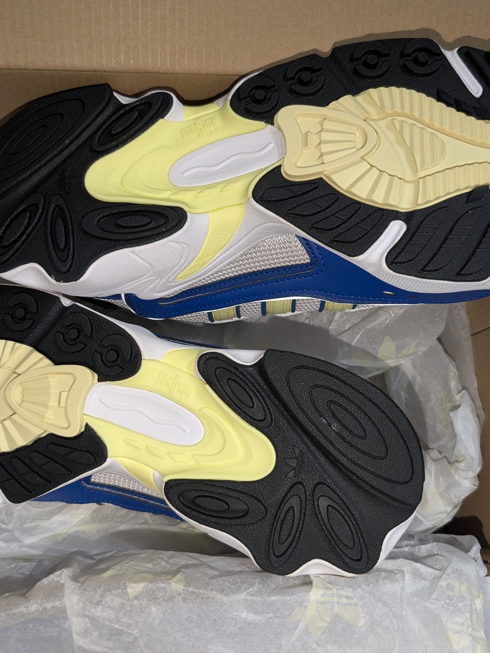 adidas Ozweego OG W White Blue Yellow Women's Athletic Sneakers - Picture 2 of 7